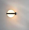 Ver imagem 1 de Arandela Moderna Globo Preta Led 12w 3000k Bivolt Ip65 Embu Led