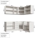 Ver imagem 4 de Cozinha Modulada 6 Peças sem Tampo 3 Aéreos e 3 Balcões Arizona CabeCasa MadeiraOriginals