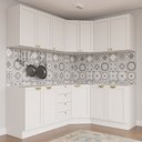Ver imagem 1 de Cozinha Modulada 6 Peças sem Tampo 3 Aéreos e 3 Balcões Arizona CabeCasa MadeiraOriginals