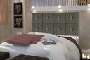 Ver imagem 1 de Painel de Cama box Botão Queen 1,60 Elegance cor Cinza - Comprar Moveis em Casa