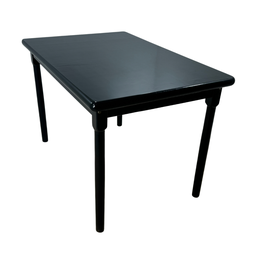 Conjunto de Mesa Jantar Madeira 120x80 Laminada com 4 Cadeiras Preto - 3