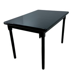 Conjunto de Mesa Jantar Madeira 120x80 Laminada com 4 Cadeiras Preto - 4