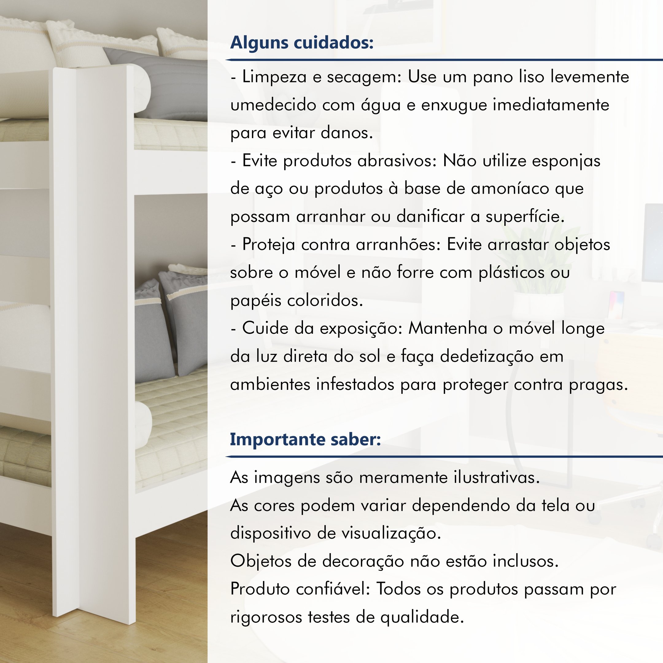 Beliche Solteiro 100% MDF 95cm x 211cm Flórida - 7