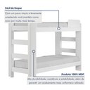 Ver imagem 5 de Beliche Solteiro 100% MDF 95cm x 211cm Flórida