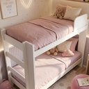 Ver mais imagens de Beliche Solteiro 100% MDF 95cm x 211cm Flórida Branco
