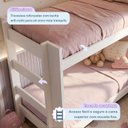 Ver imagem 3 de Beliche Solteiro 100% MDF 95cm x 211cm Flórida Branco