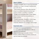 Ver imagem 5 de Beliche Solteiro 100% MDF 95cm x 211cm Flórida Branco