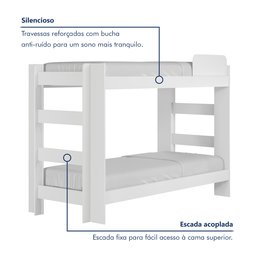Beliche Solteiro 100% MDF 95cm x 211cm Flórida - 3