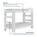 Ver imagem 3 de Beliche Solteiro 100% MDF 95cm x 211cm Flórida