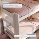 Ver imagem 6 de Beliche Solteiro 100% MDF 95cm x 211cm Flórida Branco