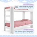 Ver imagem 4 de Beliche Solteiro 100% MDF 95cm x 211cm Flórida Branco