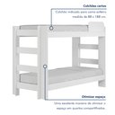 Ver imagem 4 de Beliche Solteiro 100% MDF 95cm x 211cm Flórida