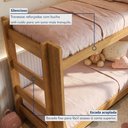 Ver mais imagens de Beliche Flórida 100% MDF Marrom/Amadeirado