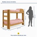 Ver imagem 3 de Beliche Flórida 100% MDF Marrom/Amadeirado