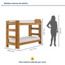 Ver imagem 6 de Beliche Flórida 100% MDF Marrom/Amadeirado