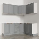 Ver mais imagens de Cozinha Modulada 6 Peças sem Tampo 3 Aéreos e 3 Balcões Arizona CabeCasa MadeiraOriginals