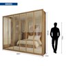 Guarda Roupa Casal 6 Portas 4 Gavetas Reflecta Suburban Espresso Móveis - 4