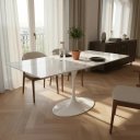 Ver imagem 2 de Mesa de Jantar Saarinen Retangular 140x90cm Mármore Espirito