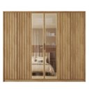 Ver imagem 3 de Guarda Roupa Casal 6 Portas 4 Gavetas Ripadas com Espelho Suburban Espresso Móveis