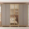 Guarda Roupa Casal 6 Portas 4 Gavetas Ripadas com Espelho Suburban Espresso Móveis - 8