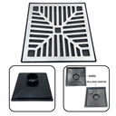 Ver imagem 5 de Ralo 30x30 Alumínio Concavo Tela Saída 100mm com Sifão