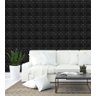 Kit 40 Placas PVC 3d Revestimento De Parede Tijolinho Preto Decorativo 25 cm - 3