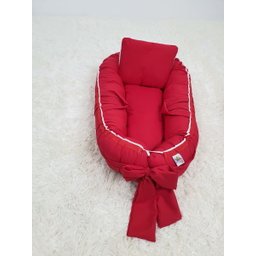 Ninho redutor berço travesseiro Luxo Slin Vermelho - 3 Ninho redutor berço travesseiro Luxo Slin Vermelho - 3