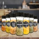 Ver imagem 1 de Pote Tempero Kit Potes+24 Etiquetas Adesivas Porta Condimento Q130