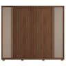 Guarda Roupa 6 Portas 4 Gavetas Suburban Ripado Espresso Móveis - 8
