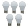 Kit 5 Mini Lampada Emergencia Portatil Led Usb Luz Leitura - 3