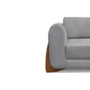 Ver imagem 5 de Sofá 3 Lugares 220cm Linho Djon Cinza