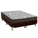Ver imagem 1 de Cama Box Queen: Colchão Ortopédico Ortobom D45 Anatômico Iso 150 + Base Crc Suede Brown (