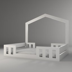 Cama Casal Infantil com Casinha Montessori Play  - 2