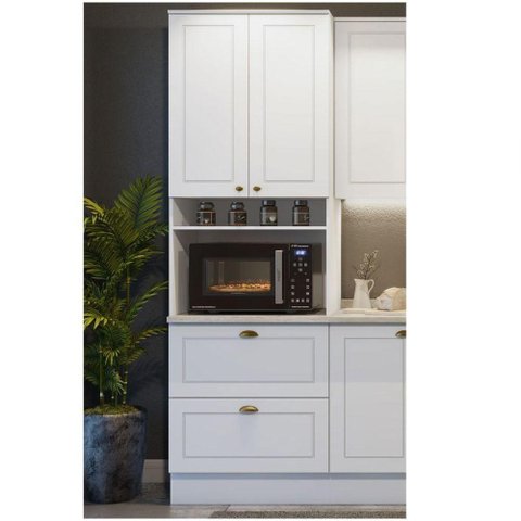 Paneleiro Torre Quente 01 Forno Nova York Henn Branco Hp