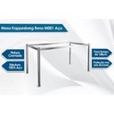 Ver imagem 2 de Base de Mesa para Cozinha Reno M001 Aço sem Tampo Niquel Kappesberg