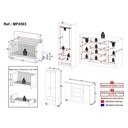Ver imagem 3 de Quarto de Bebê Completo com Berço Americano 3 em 1 Encanto Multimóveis Mp4593 Branco/madeirado