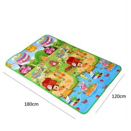 Tapete Grande Térmico Tatame Infantil Educativo para Bebê Duplo Atividade 180x120 Dupla Face - 8
