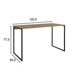 Escrivaninha 120cm Industrial Cassiane - 3