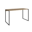 Ver imagem 2 de Escrivaninha Mesa Escritório Cassiane 120cm Industrial Preto Fosco e Elmo Marrom