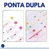Kit Marcadores Ponta Dupla Profissionais para Desenho Moda Arquitetura Mandalas Mangá 24 Cores Vibra - 3