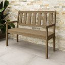 Ver imagem 6 de Conjunto para Jardim de Madeira 100% Eucalipto 3 Peças Envelhecida Vegas Marrom/Cera