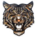 Ver imagem 1 de Quadro Tigre, Quadro Decorativo, Quadro Alto Relevo 3d, 30cm