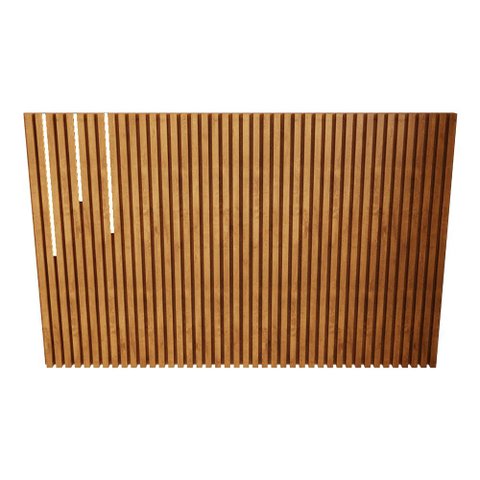 Cabeceira para Cama Solteiro Ripada Quarto Manila com Led Nature