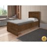 Cama Solteiro Reforçada com Baú Interno Larissa Mdf/mdp Malbec - 3
