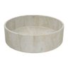Cuba de Apoio Redonda Sottile Travertino Japi - 4