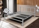 Ver imagem 1 de Cama de Casal 1,40 Int. de Tubolar/aço Alojamentos.:cama Casal/cinza