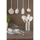 Ver imagem 2 de Batedor Manual Fio Inox com Silicone 30 Cm Cor Vanilla Linha Duo Brinox Vanilla