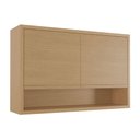 Ver imagem 1 de Armário de Cozinha Modulado Condessa C/ 2 Portas Basculantes 120cm Carvalho/greice - Nesher