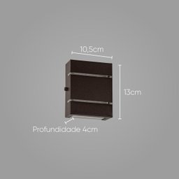 Arandela Slim Alumínio 2 Frisos + LED G9 St2527 - 3