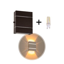 Arandela Slim Alumínio 2 Frisos + LED G9 St2527 - 2
